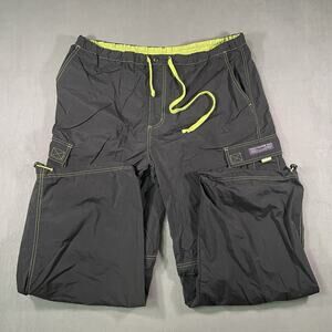 OCI Sport Outdoor Water Repellant Activewear Pants Black Neon Green Men’s Sz XL